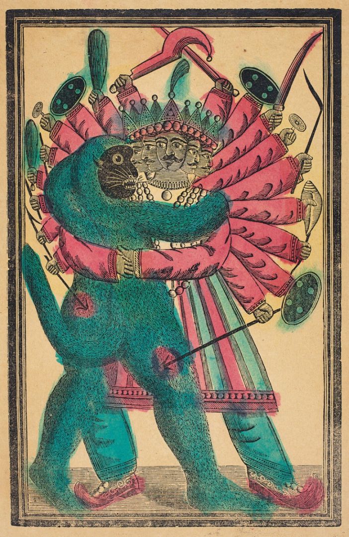 Untitled (Hanuman Battling Ravana)