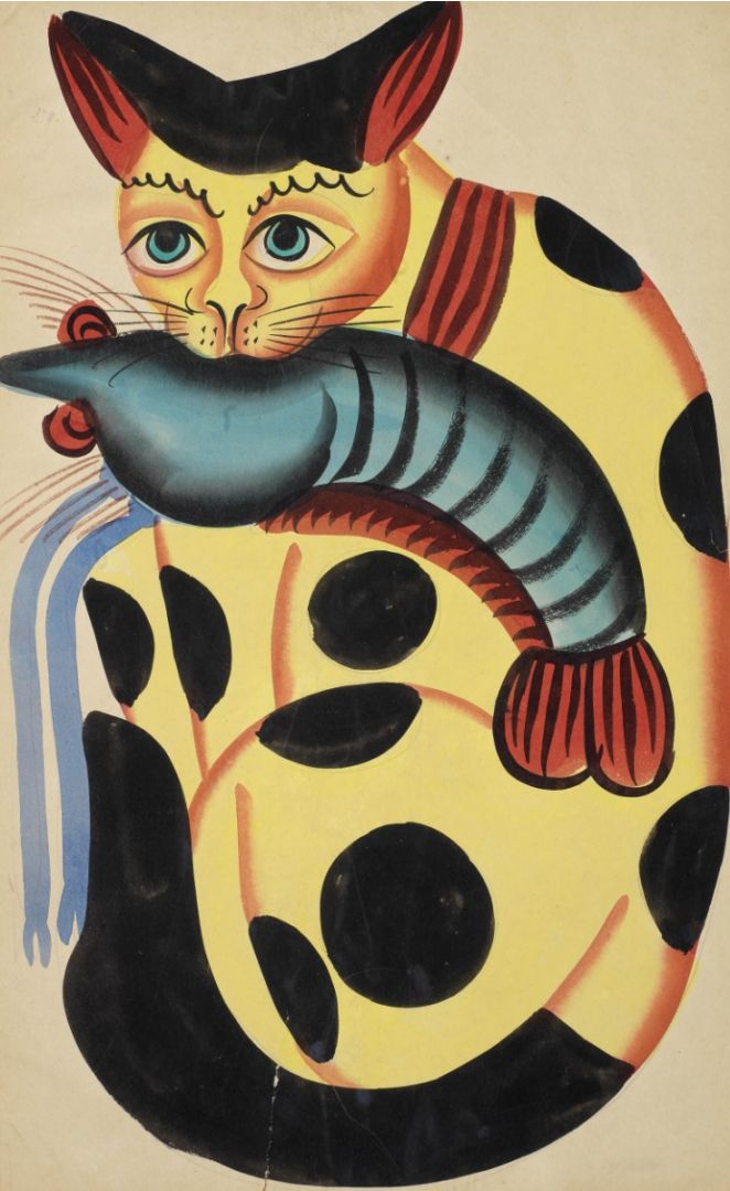 Untitled (Cat Stealing Prawn)